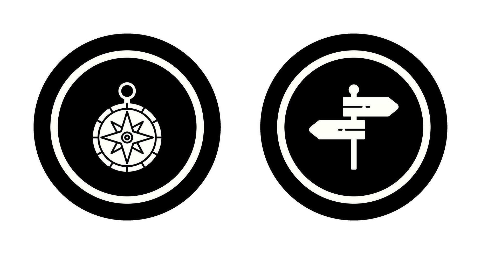 Compass and Direction Icon vector