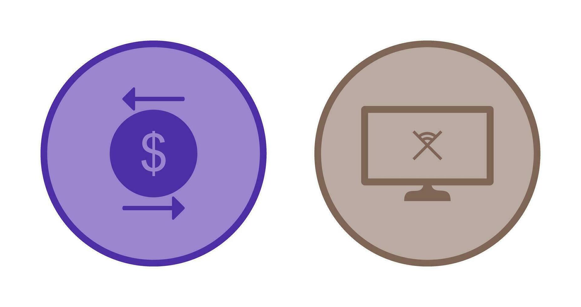 transaction and disconnected network  Icon vector