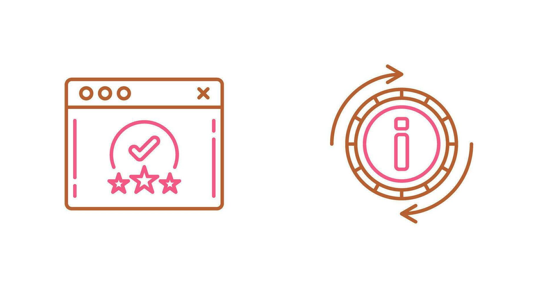 rating and refresh  Icon vector