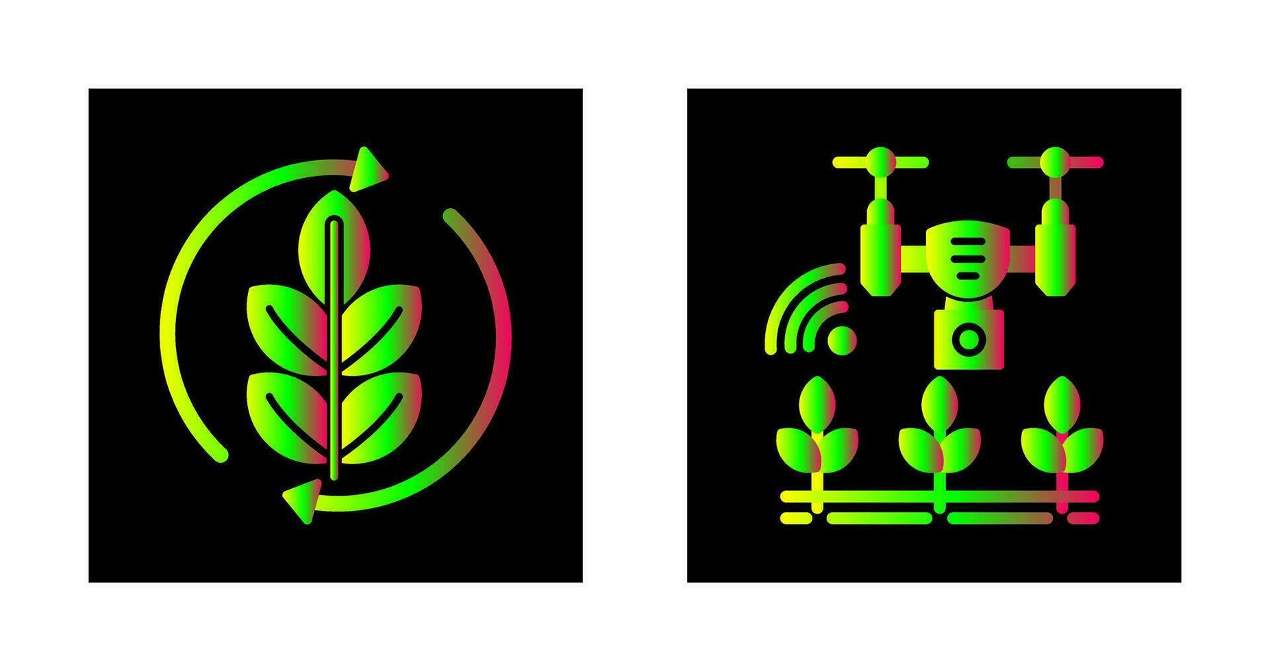 Agronomy and Smart Farm Icon vector