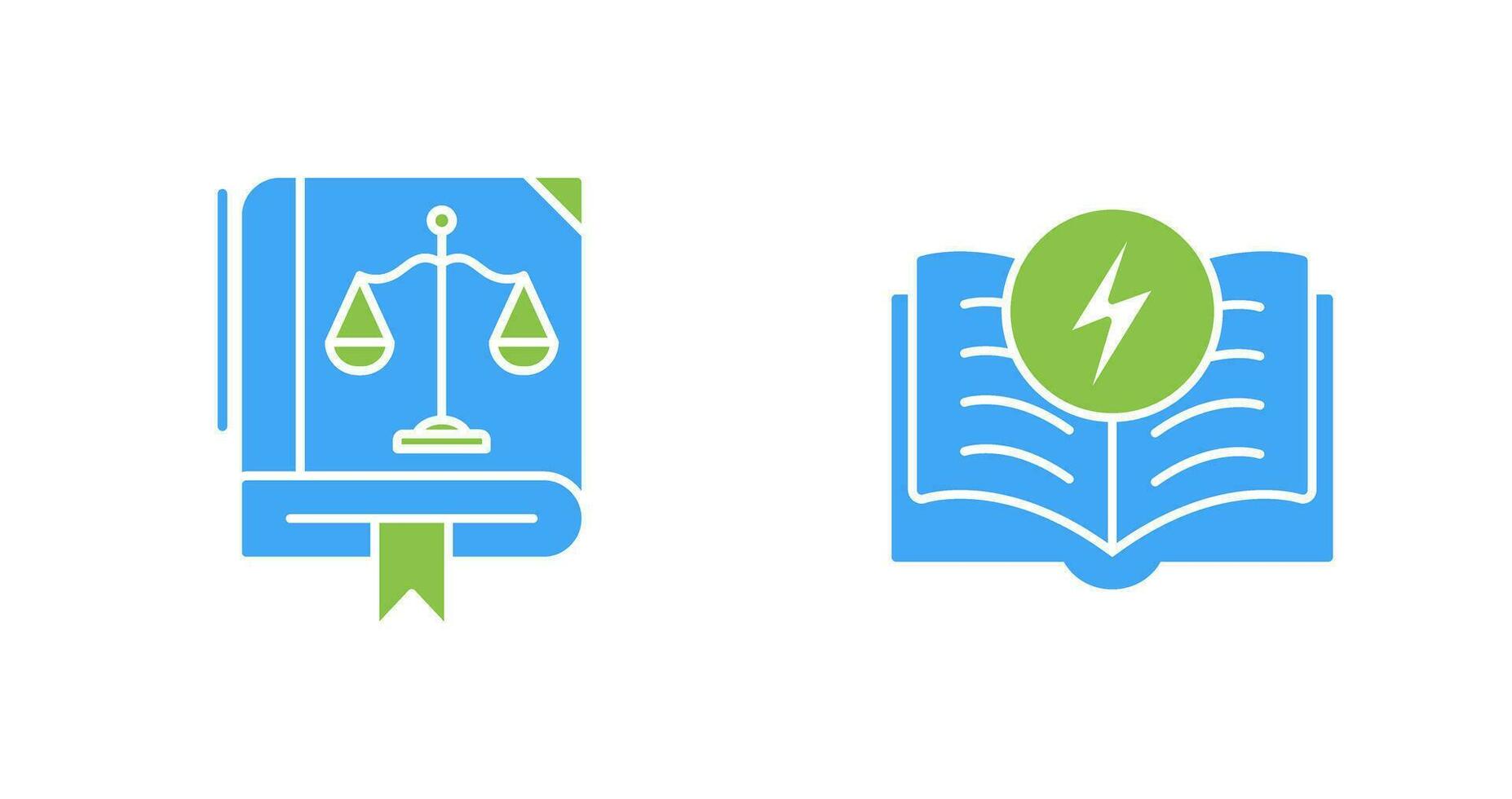 Law and Electricity Icon vector