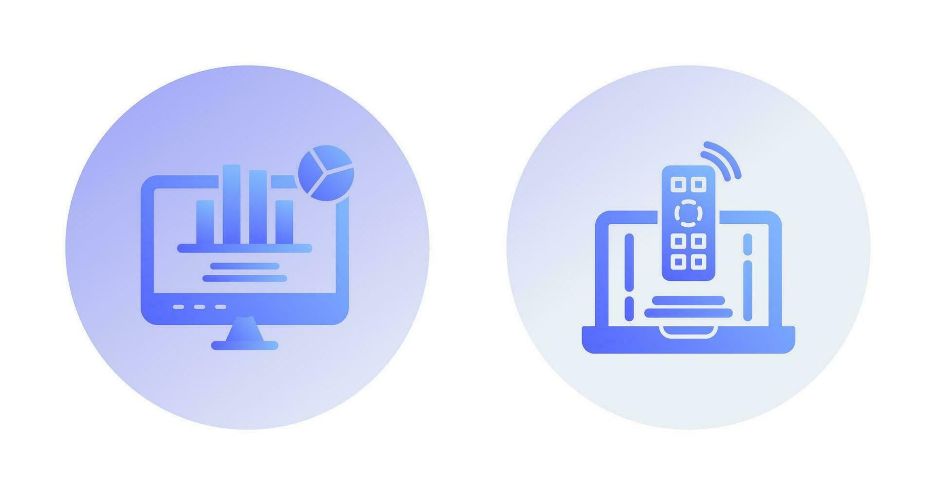 Remote and Analysis Icon vector