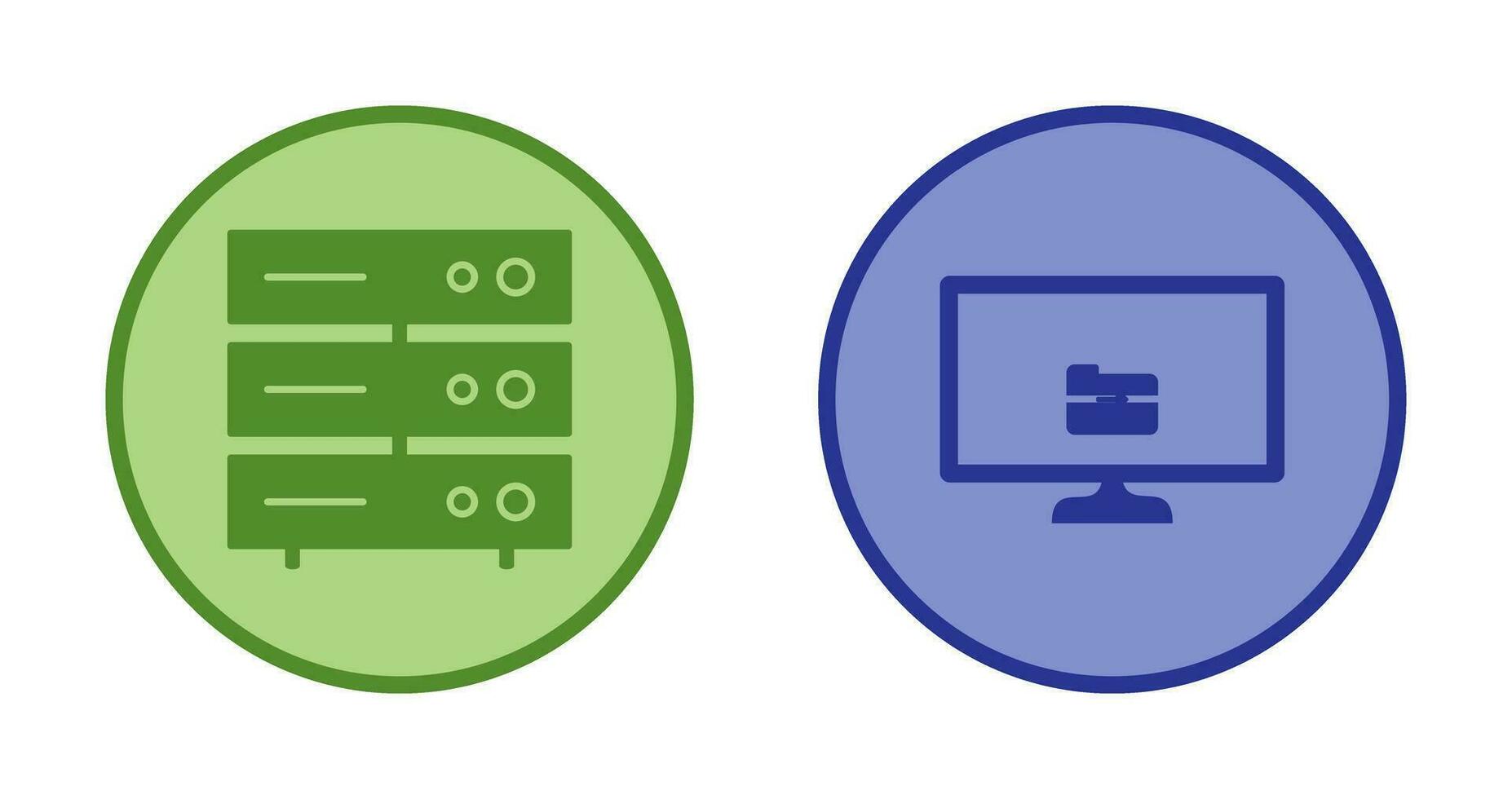 server network and File sharing  Icon vector