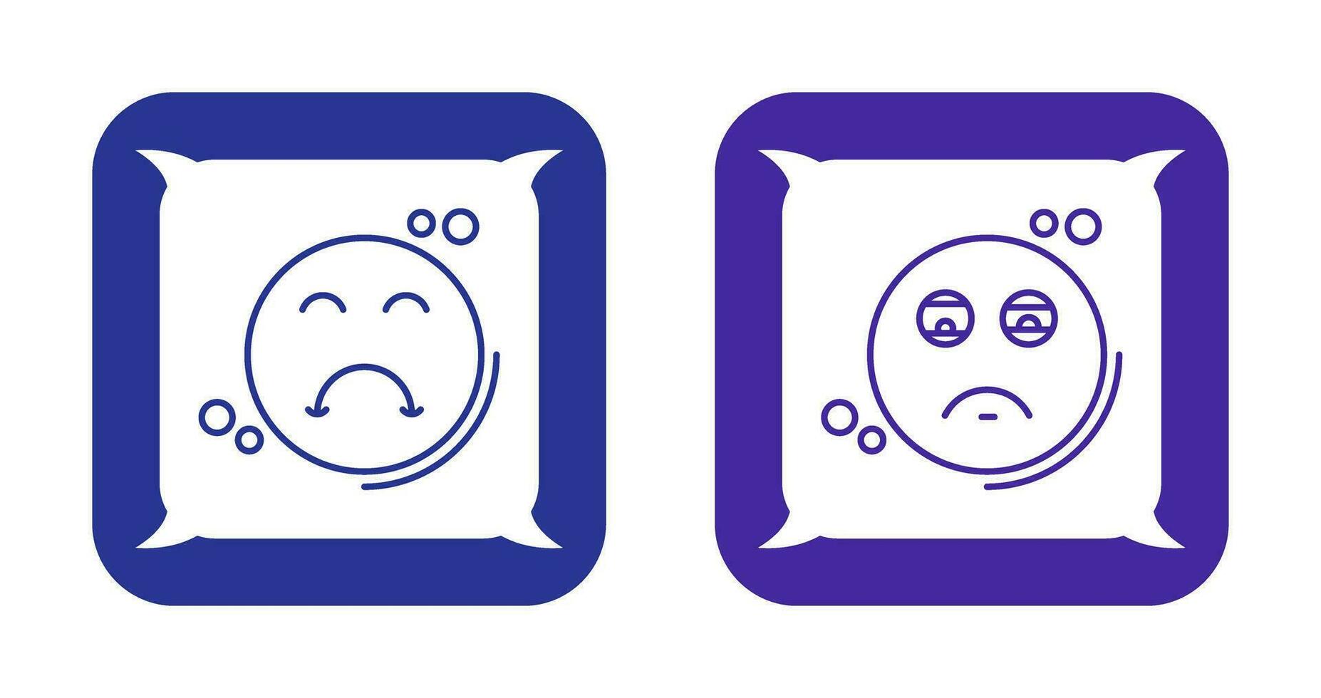 Tired and Upset Icon vector