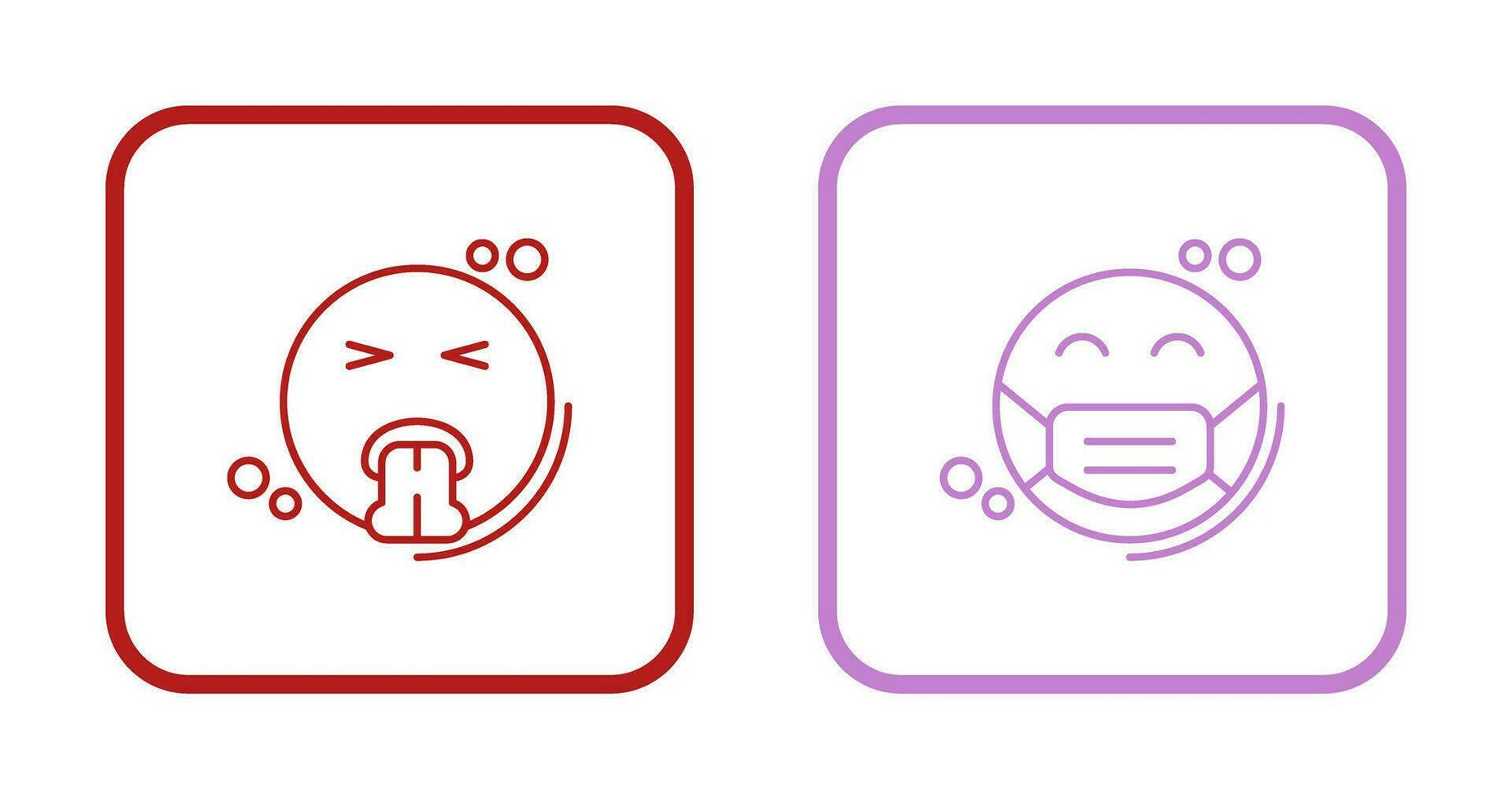 Vomit and Mask Icon vector