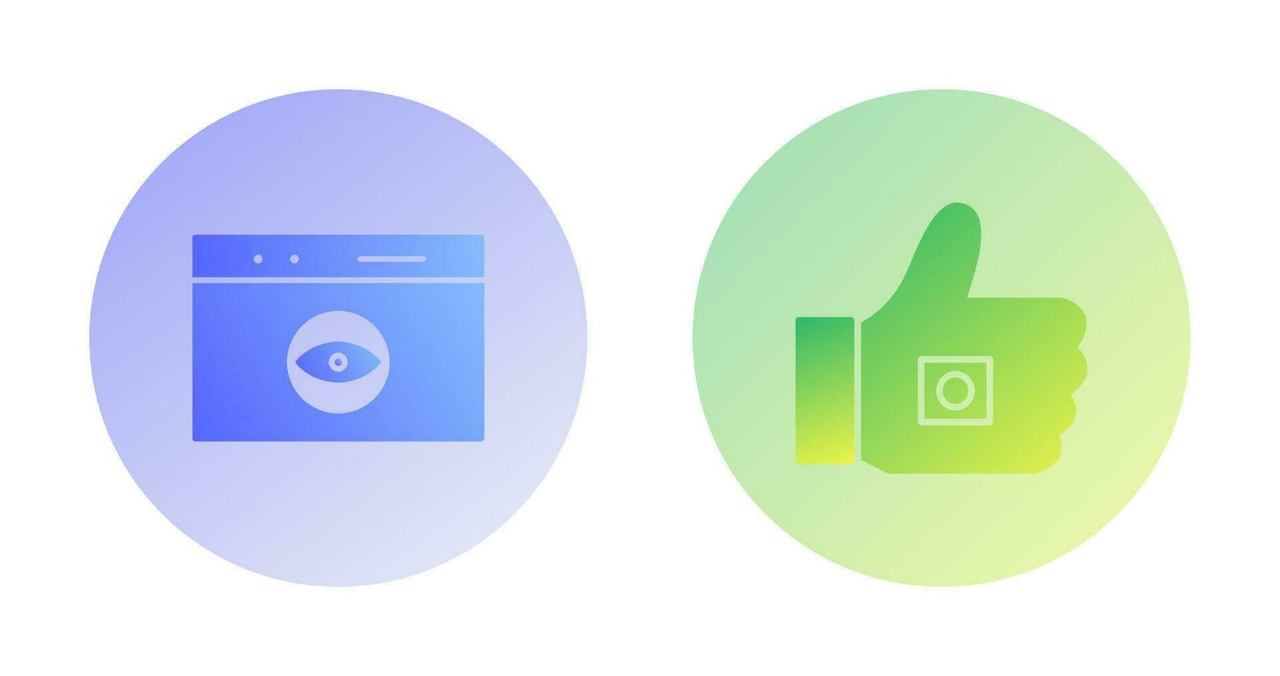 like marketing and web visibility Icon vector