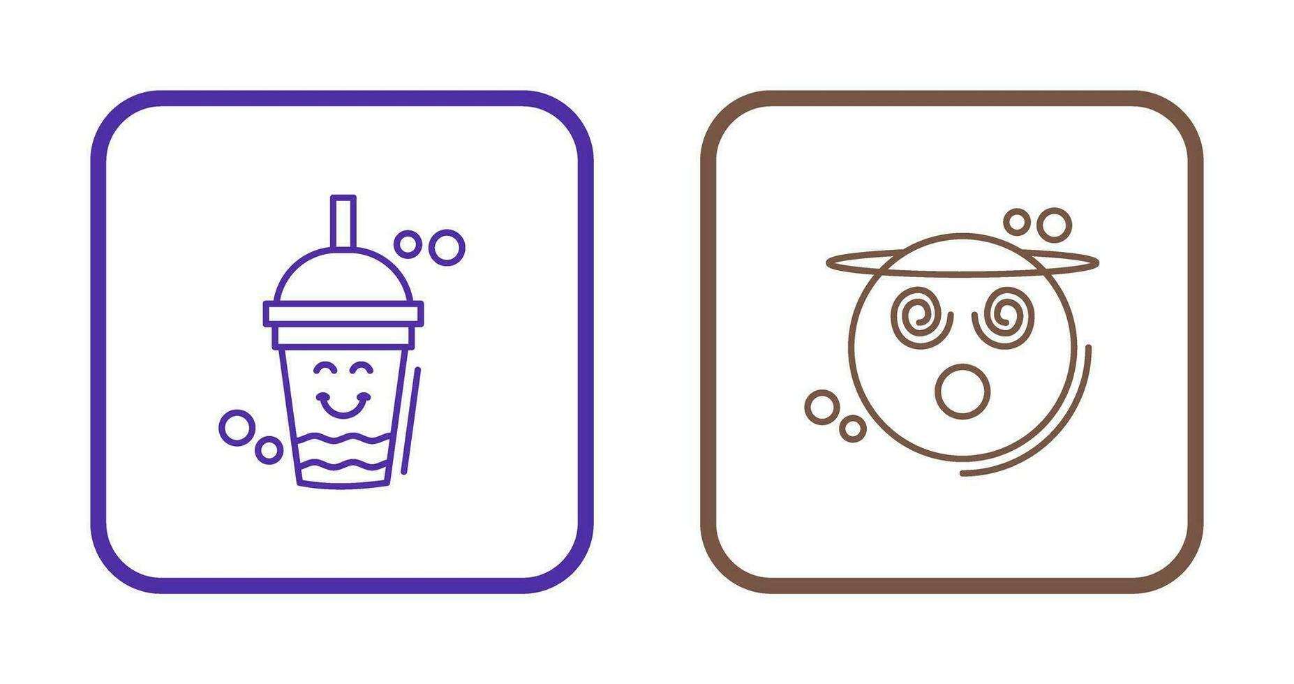 Drink and Dizzy Icon vector
