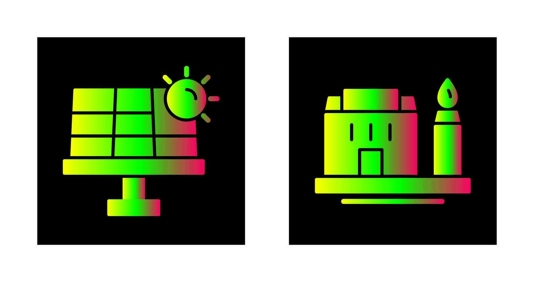 Solar Energy and Factory Icon vector