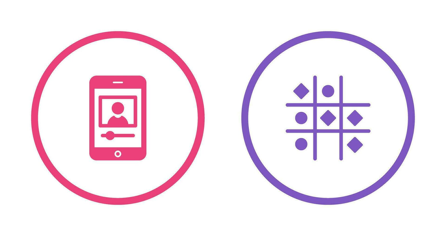 log and Tic Tac Toe Icon vector