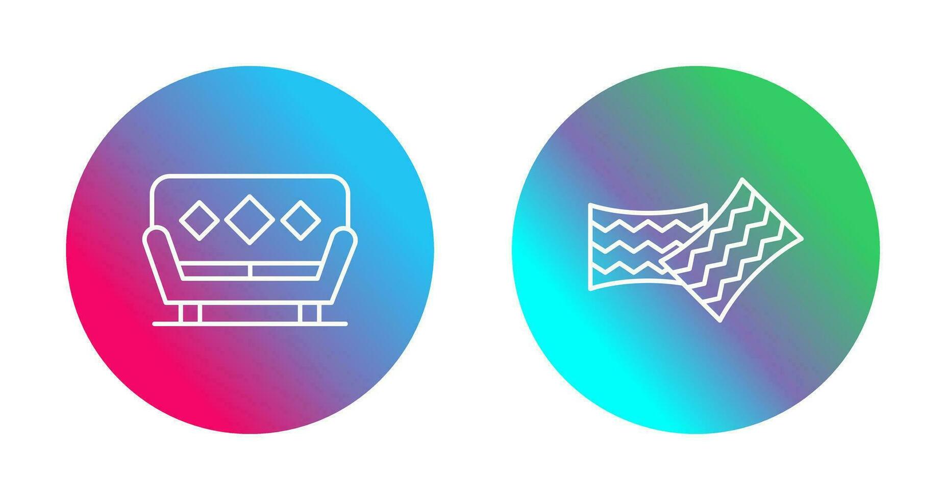 Sofa and Cushions Icon vector