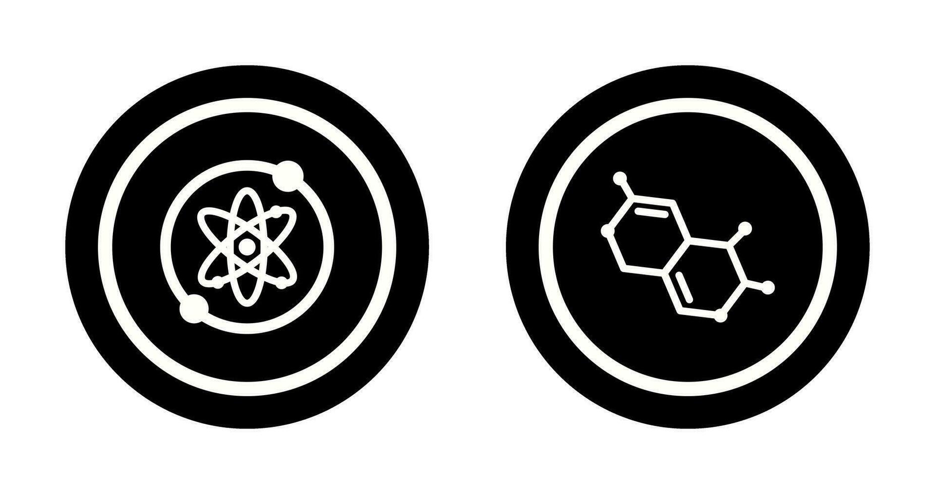 Proton and Molecule Icon vector