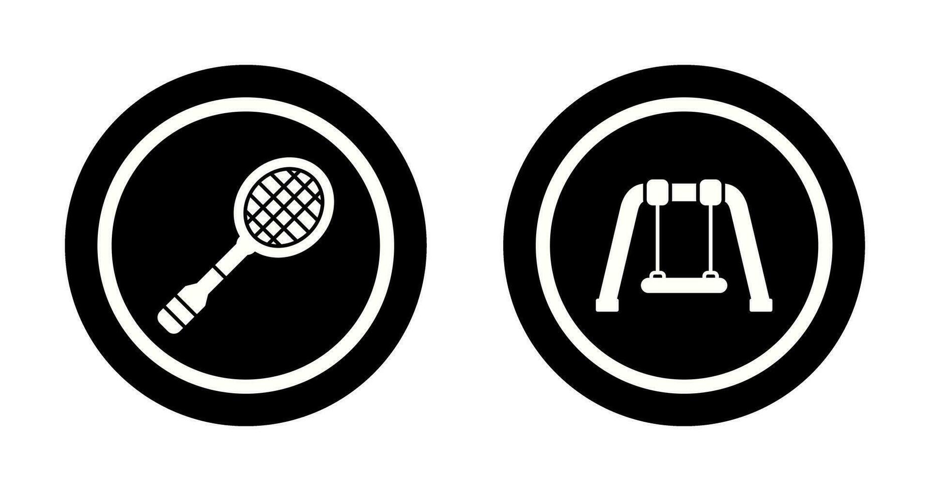 Racket and Swing Icon vector