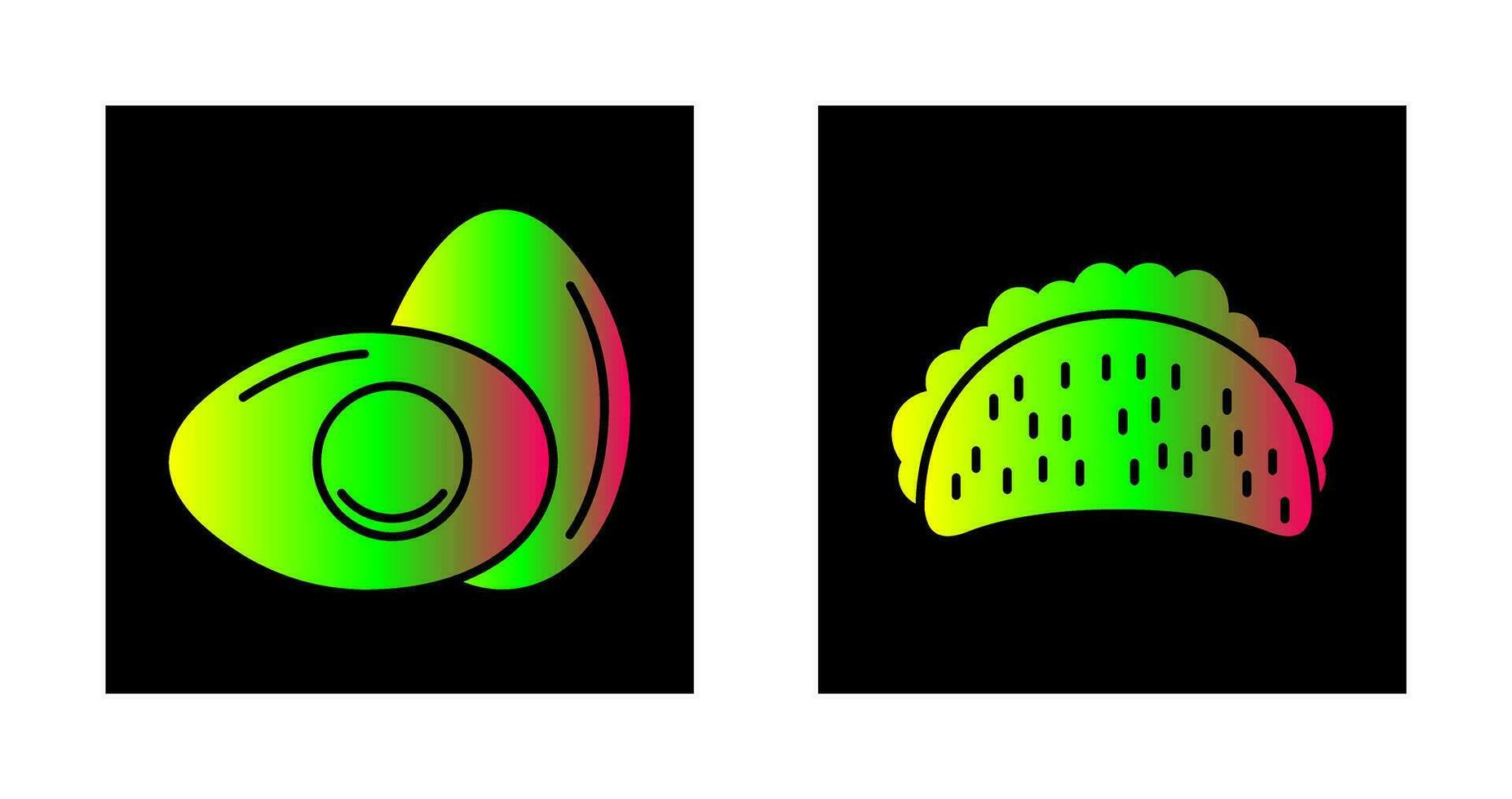 Egg and Tacos Icon vector