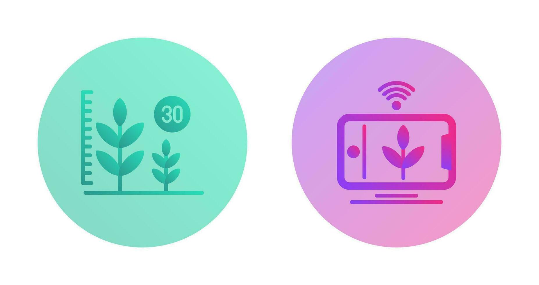 Growth and Device Icon vector