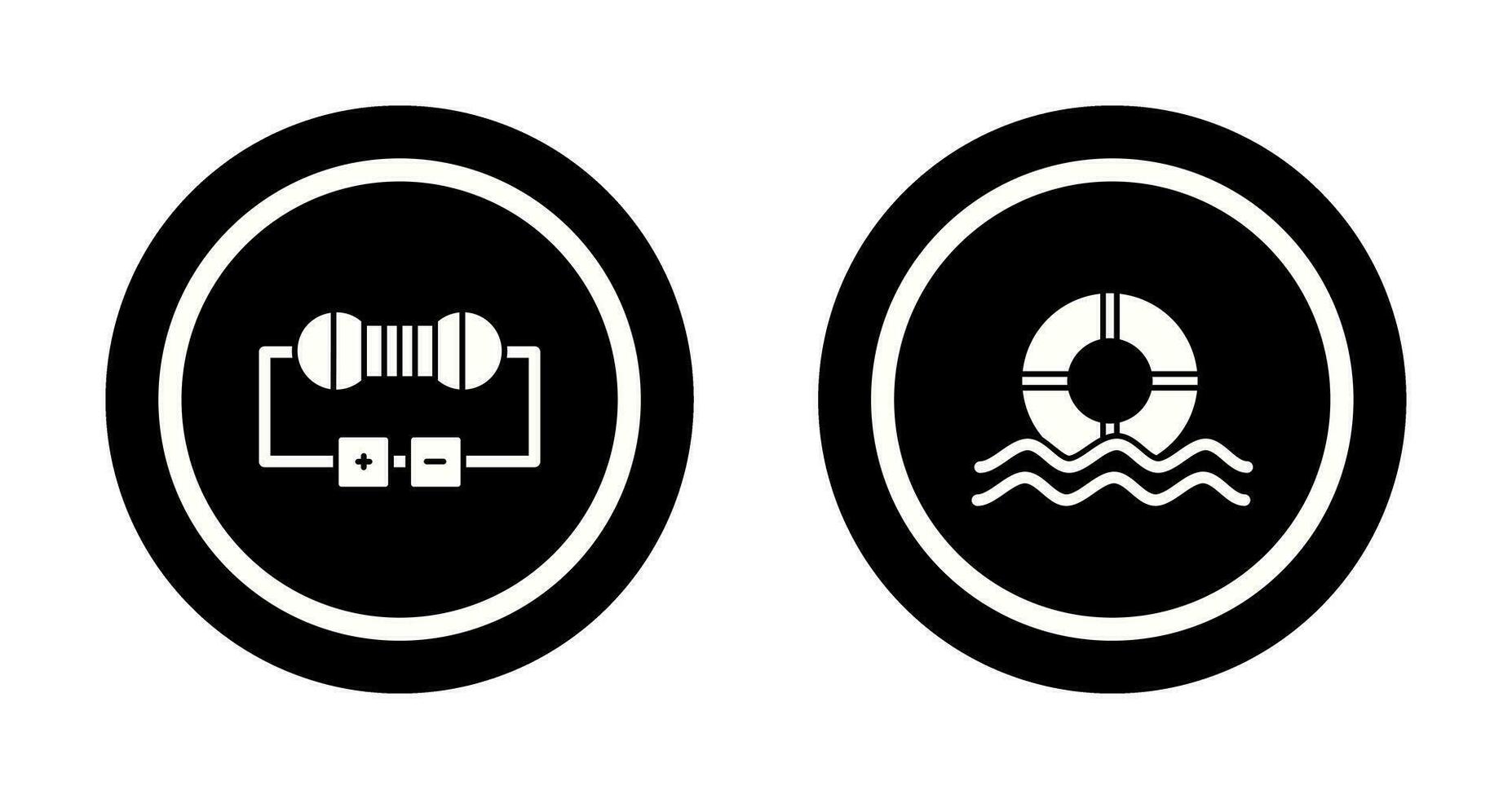 Resistor and  Float Icon vector