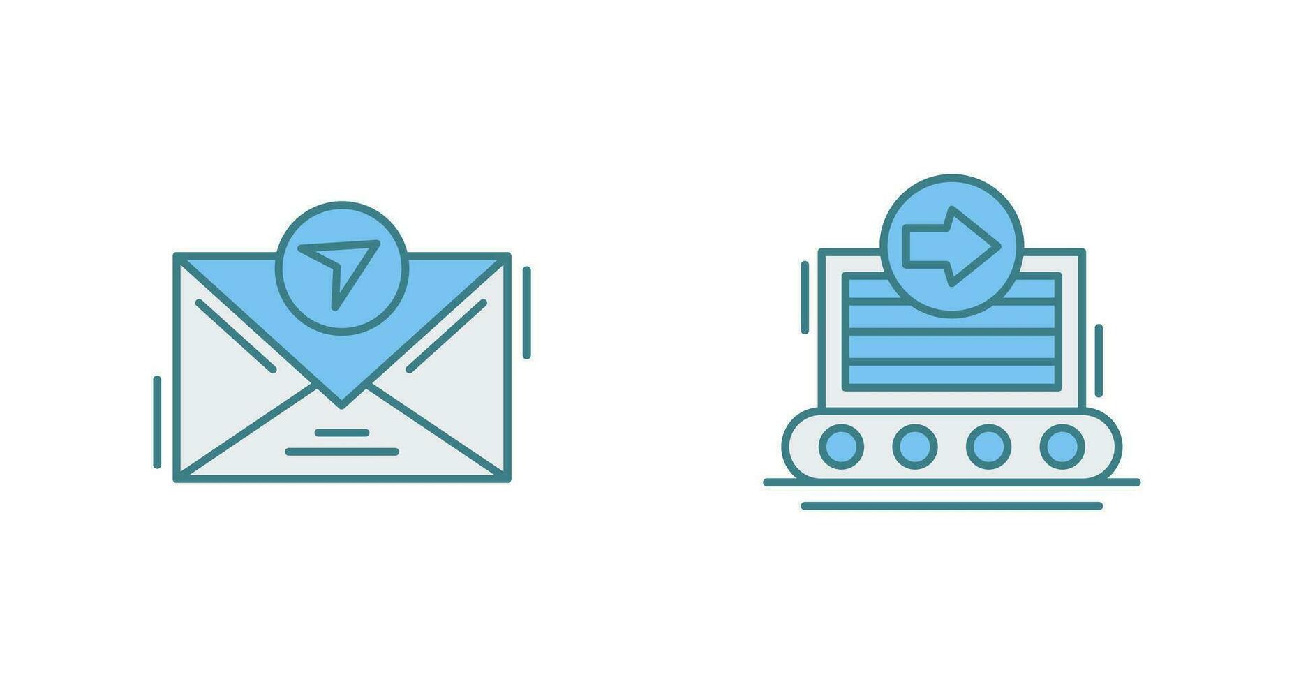 message and container Icon vector