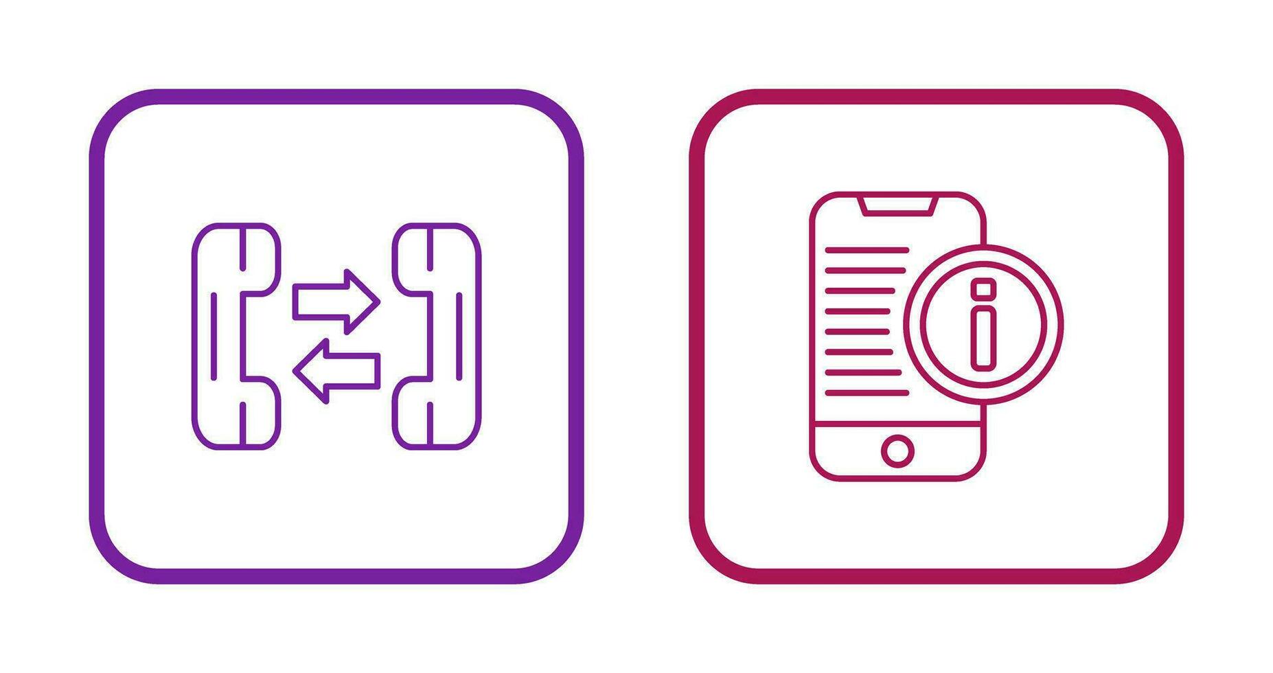 phone call and smartphone Icon vector