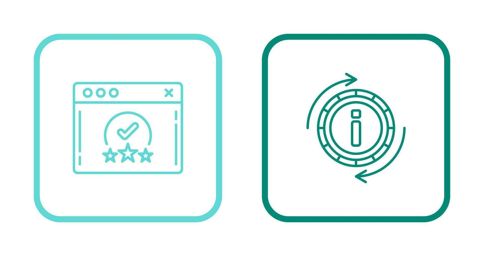 rating and refresh  Icon vector