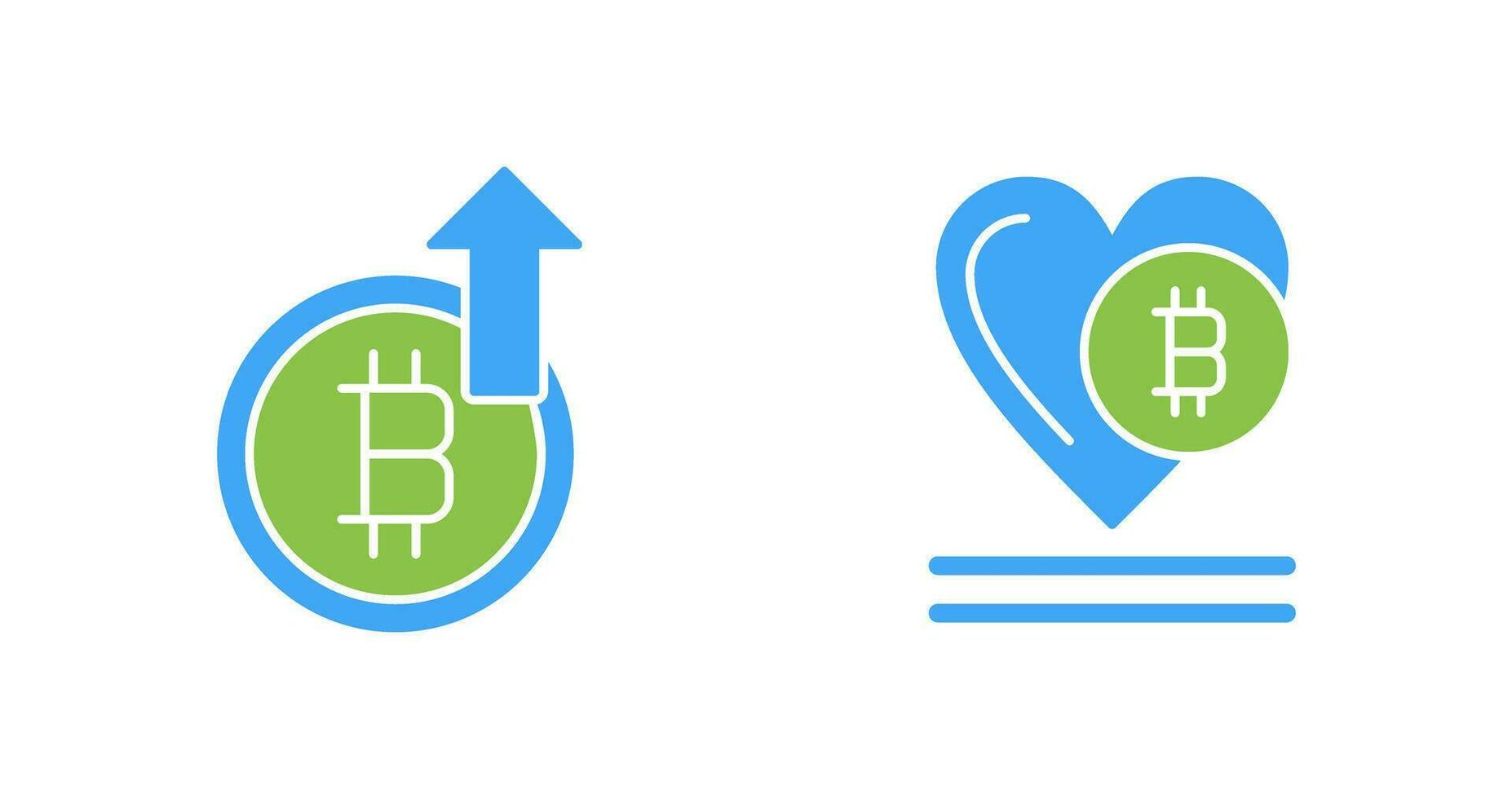 Profit and Heart Icon vector