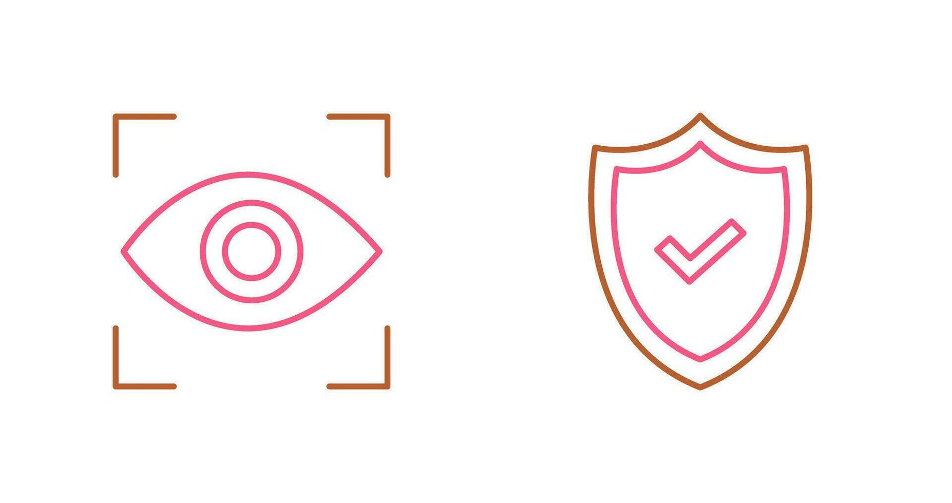 Eye Scan and security Icon vector