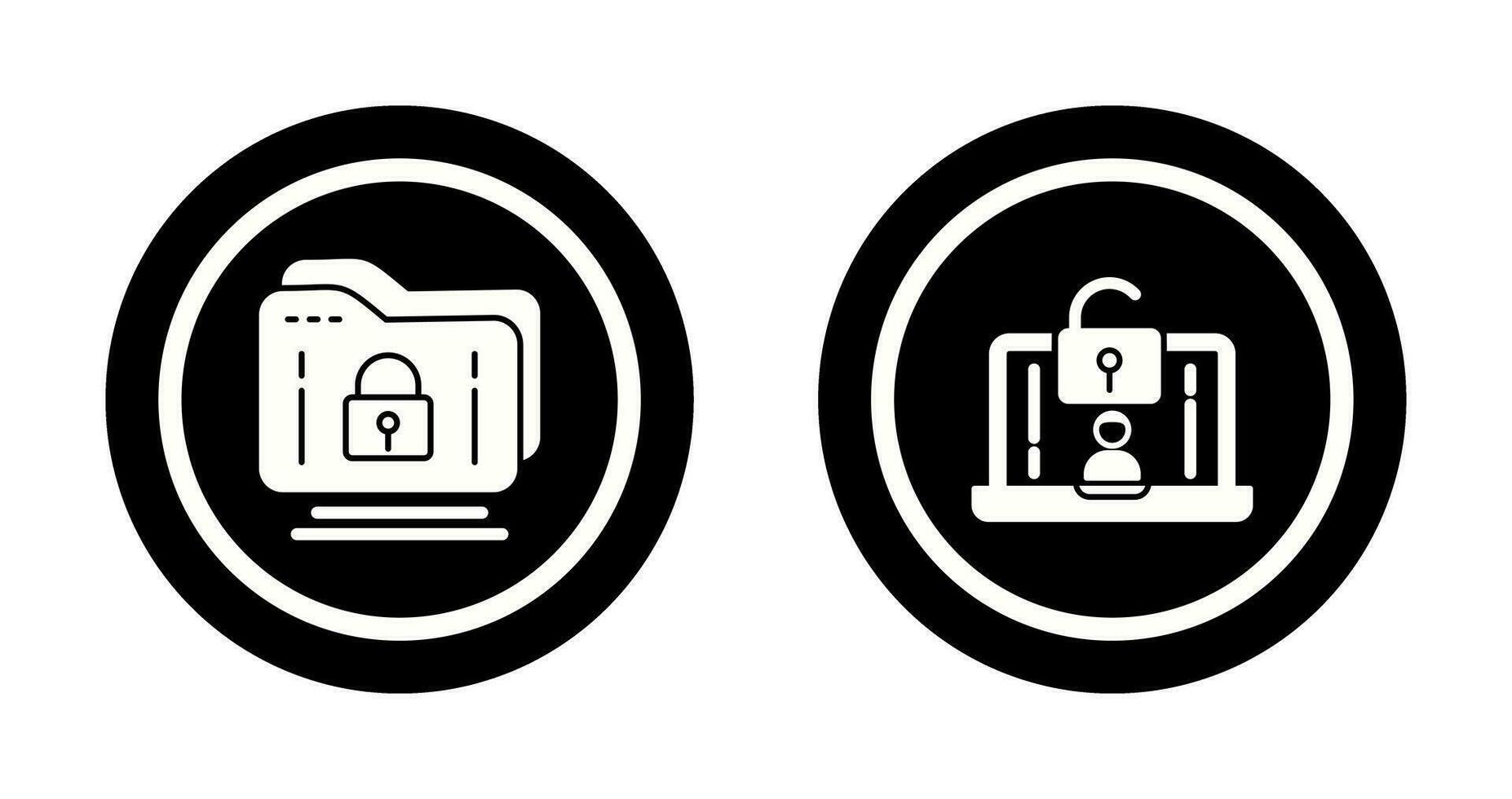 Folder and Access Icon vector