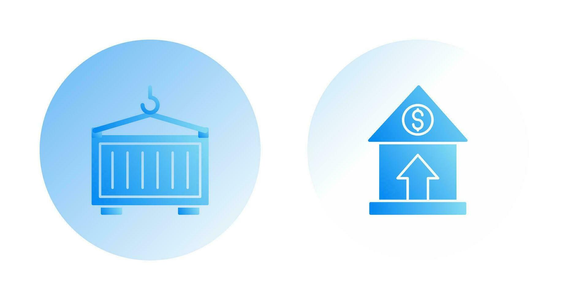 Property Value and Container Icon vector