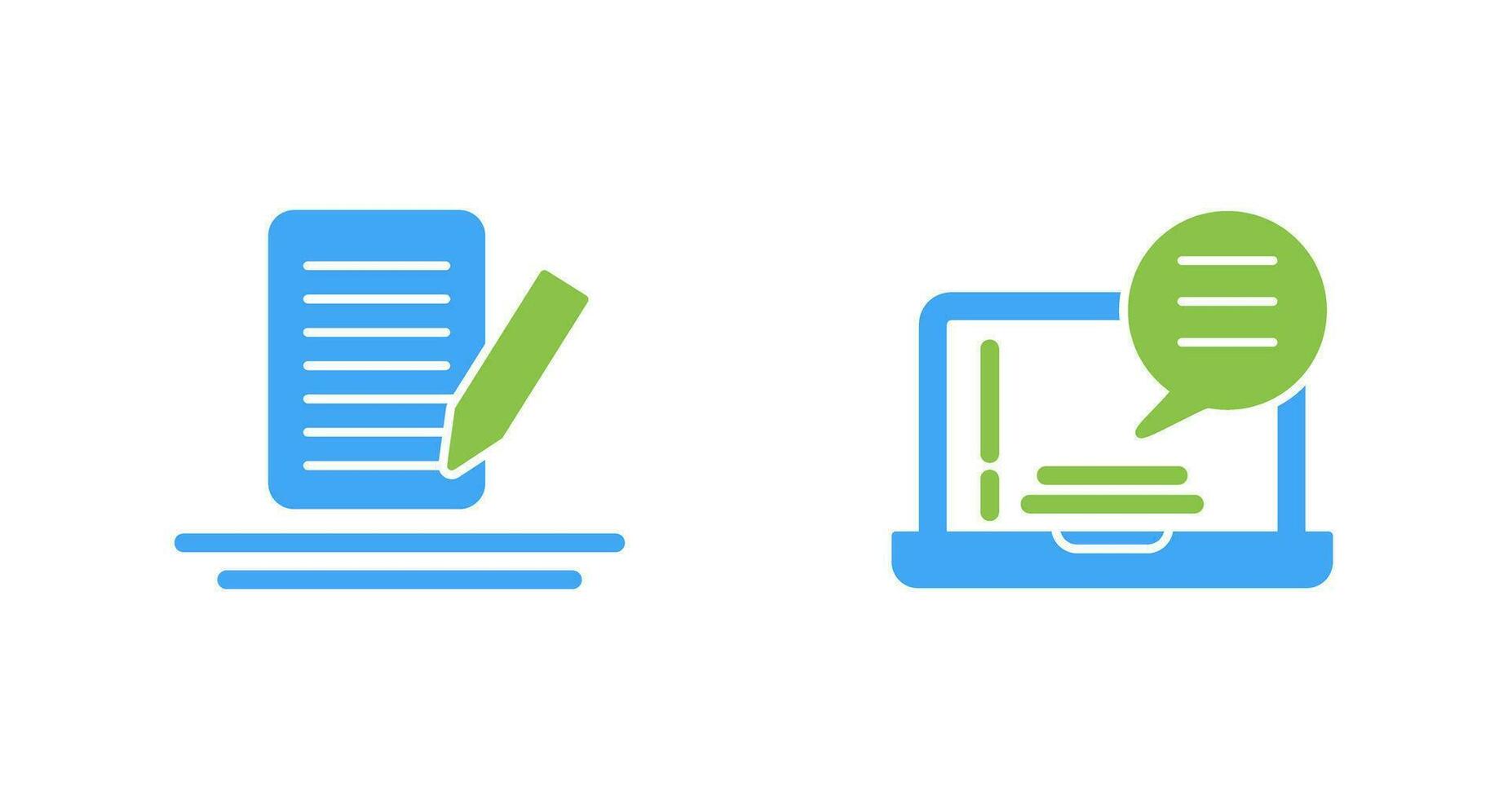 Edit and Chat Icon vector