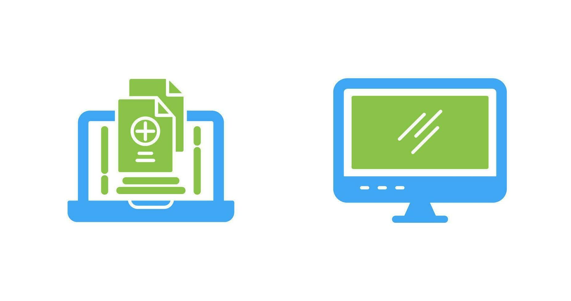 Screen and Add Icon vector