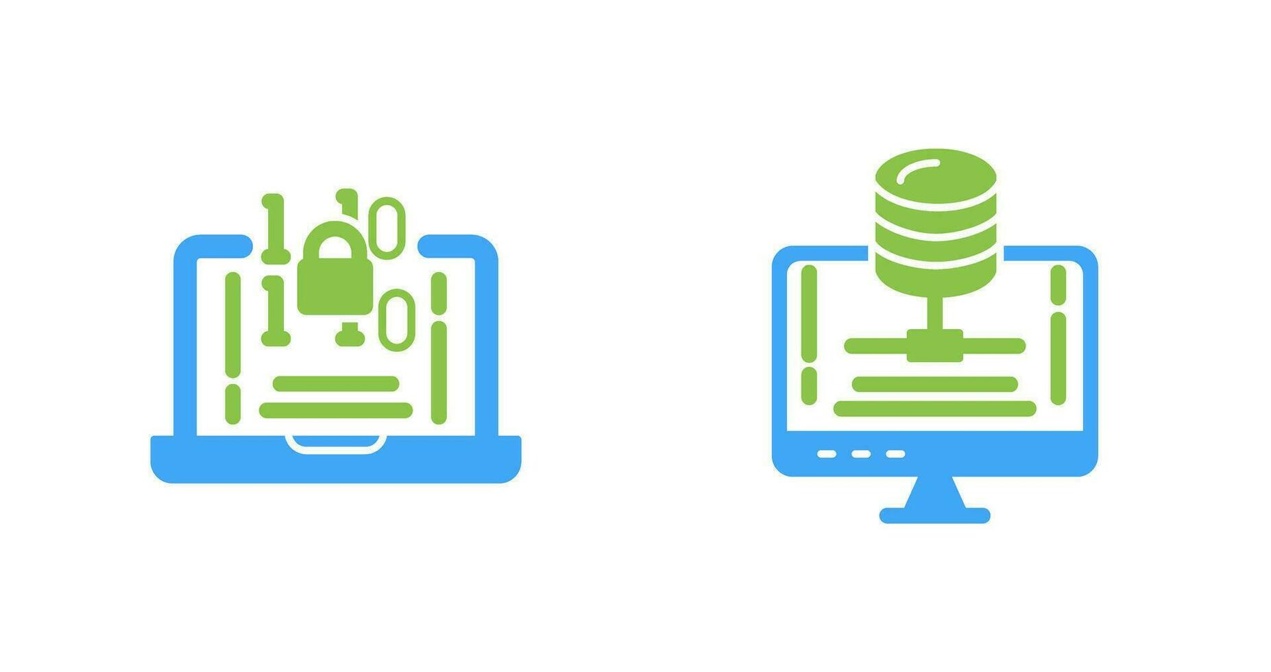 Encryption and Server Icon vector