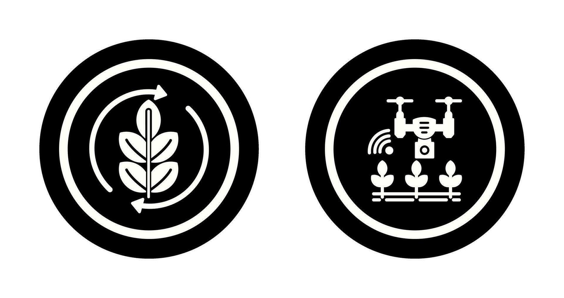 Agronomy and Smart Farm Icon vector