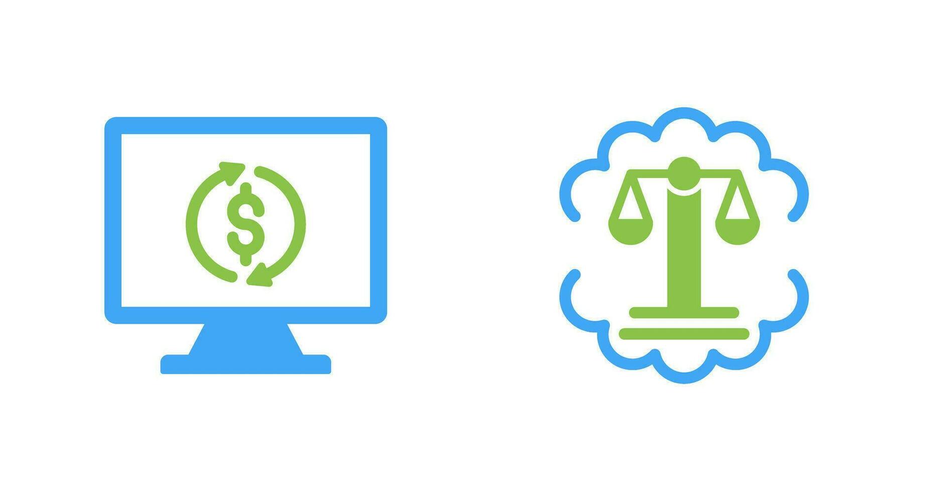 Demonstrator and Justice Scale Icon vector