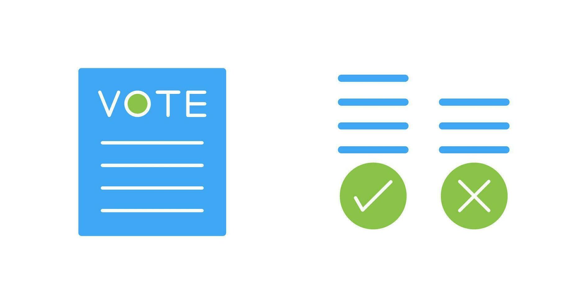 votación resultado y votar icono vector