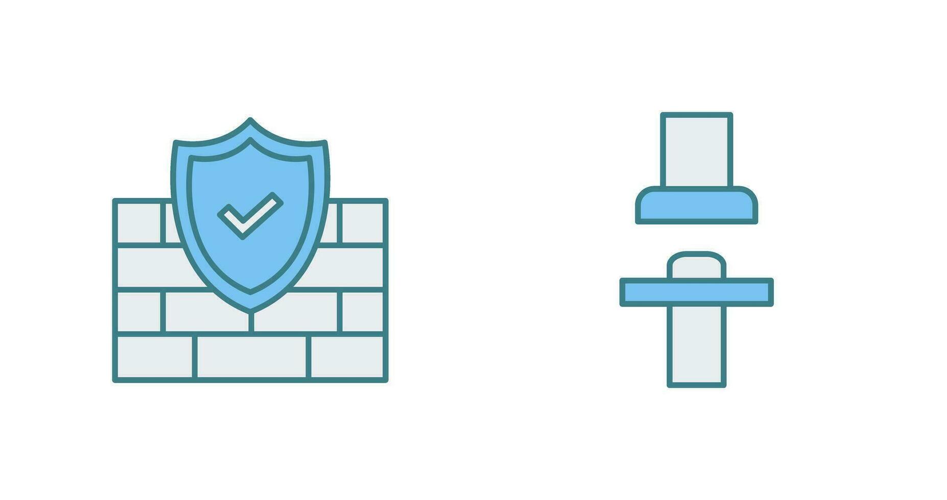 Firewall and Seat  Icon vector