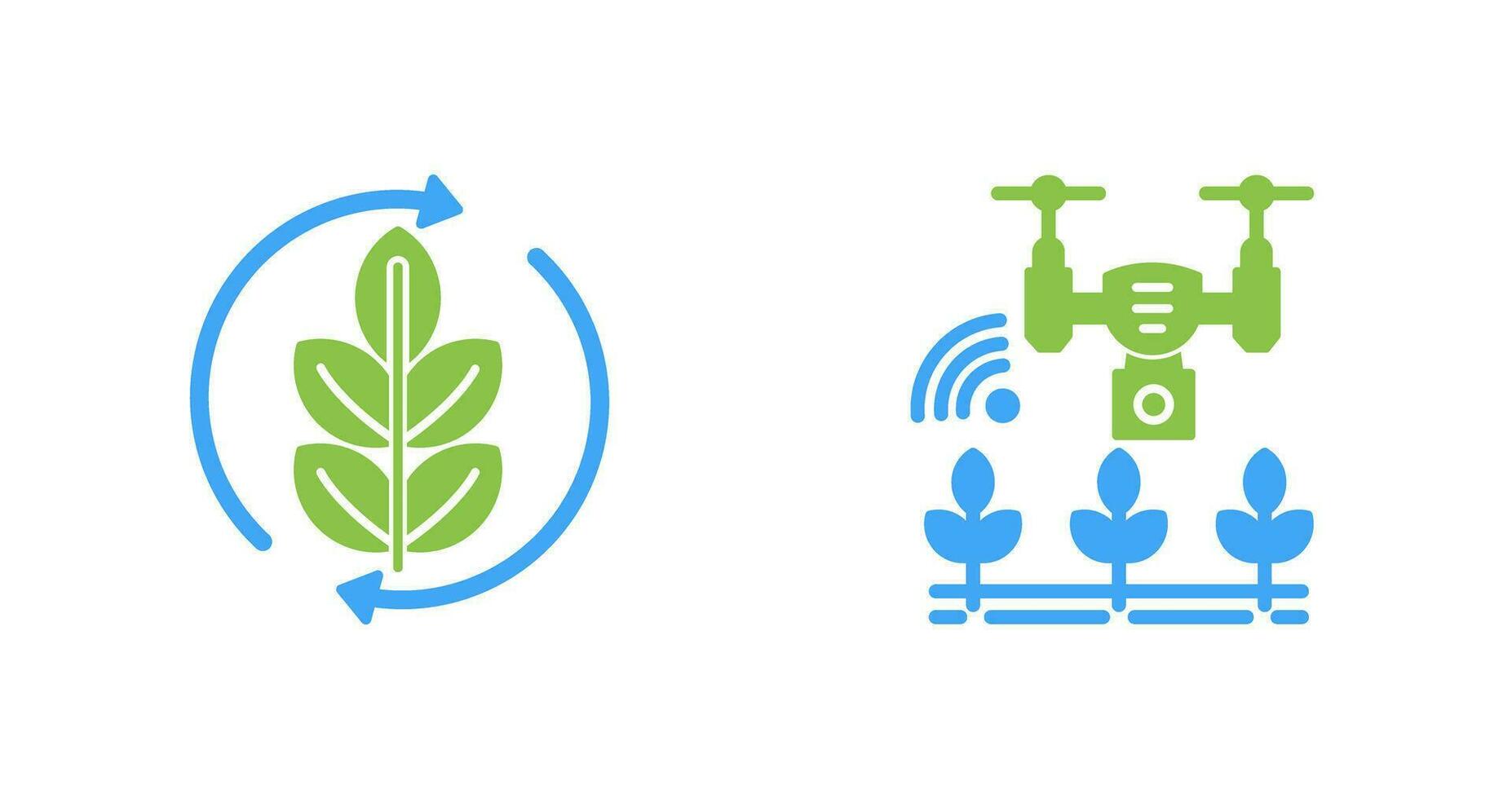 Agronomy and Smart Farm Icon vector