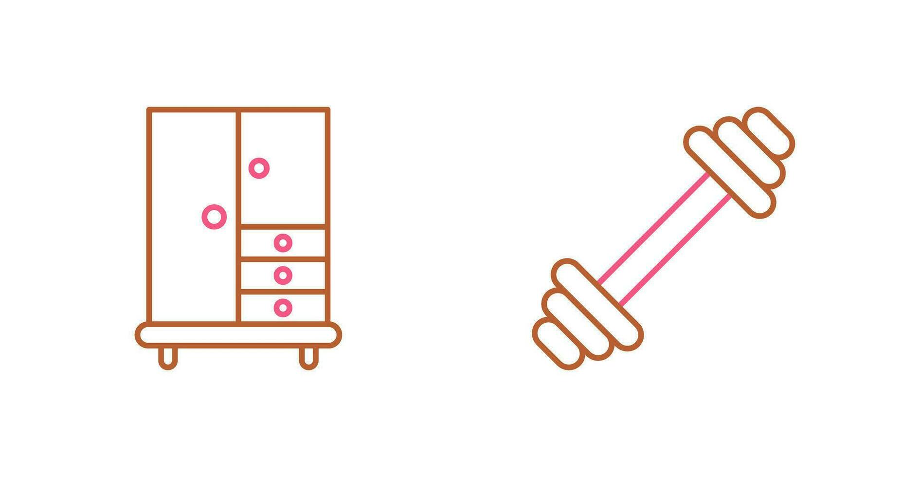 Closet and Gym Icon vector