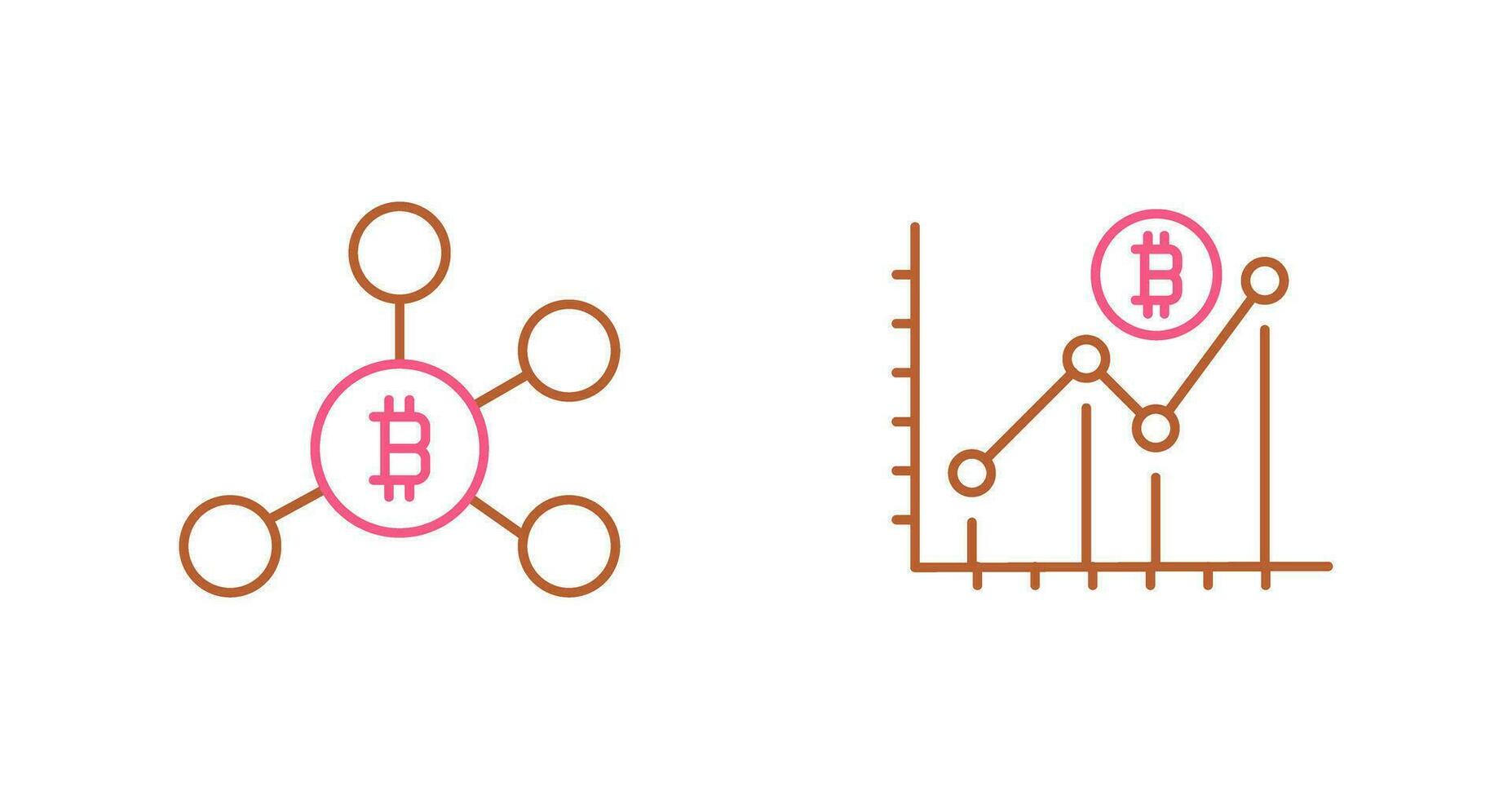Network and Bars Icon vector