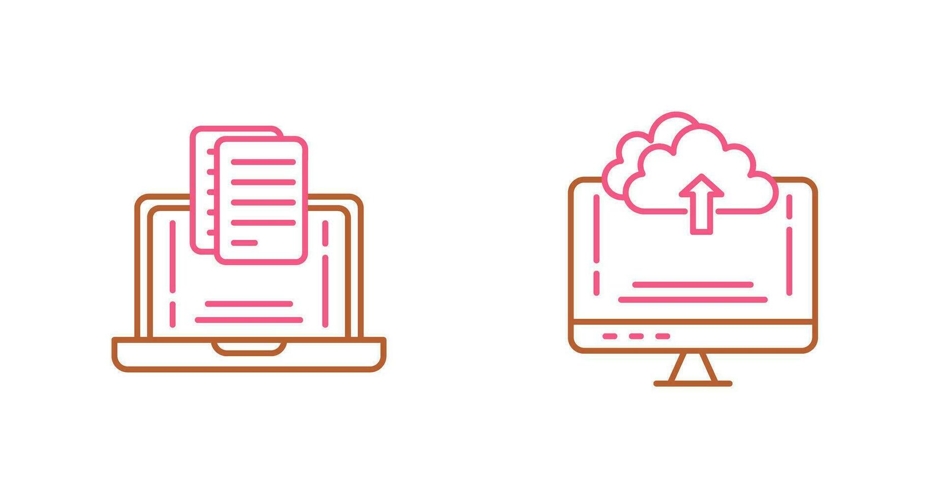 Document and Upload Icon vector
