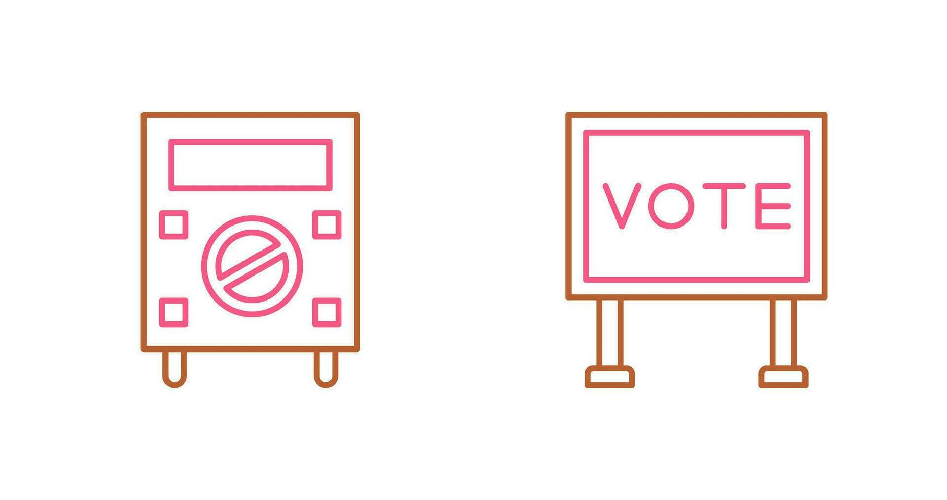 Protester and Billboard Icon vector