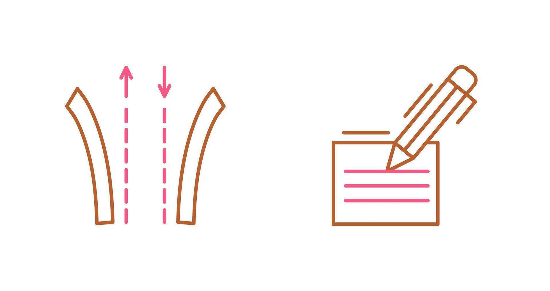 Way and Pen Icon vector