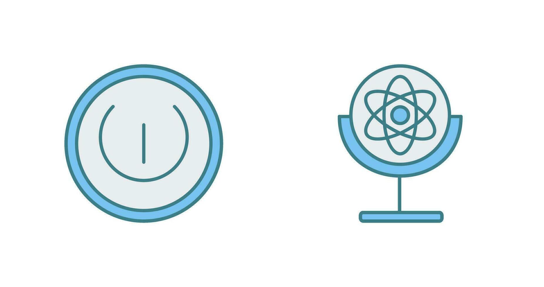 Gyroscope and Power Icon vector