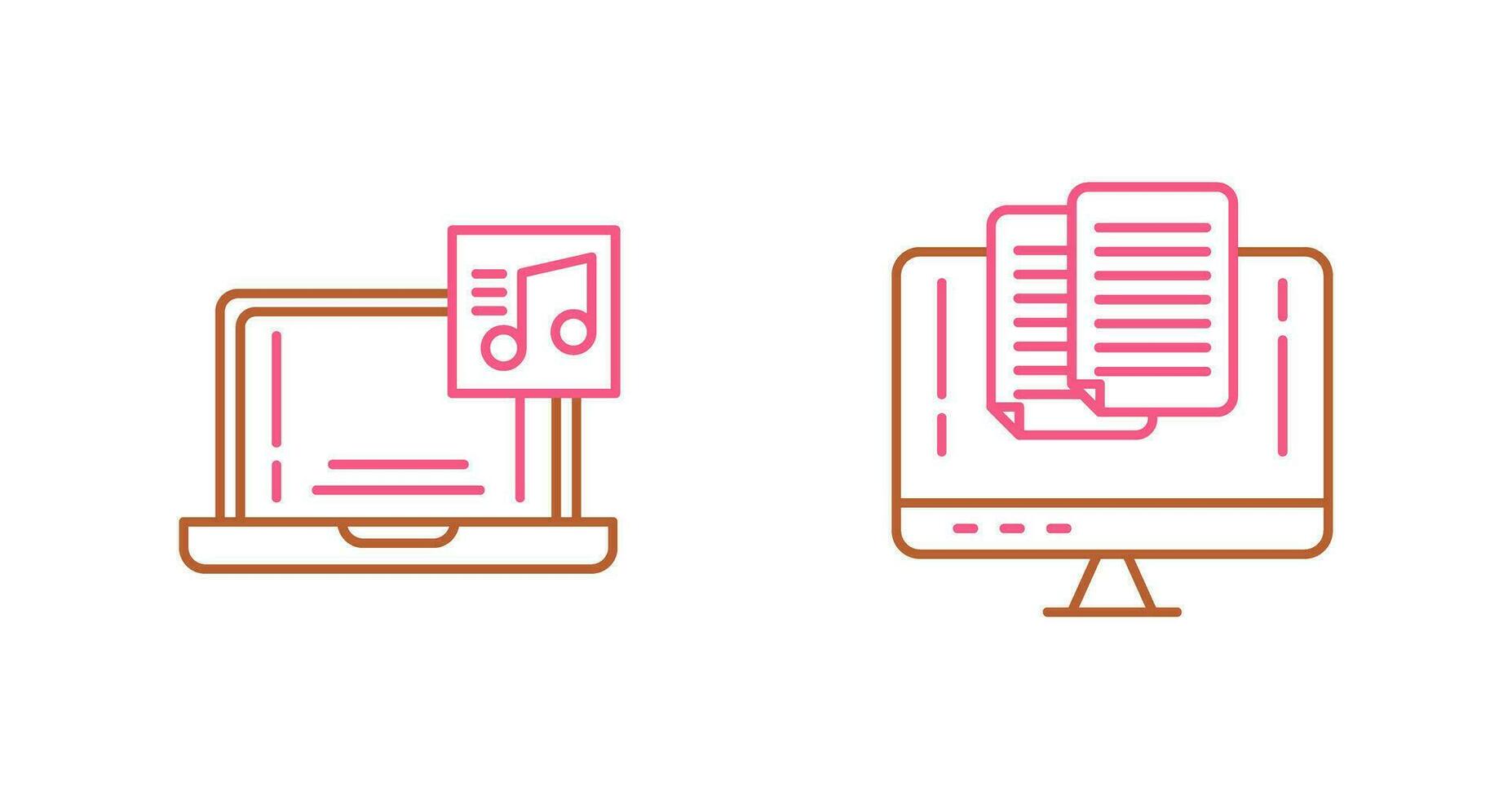 Music and Paste Icon vector