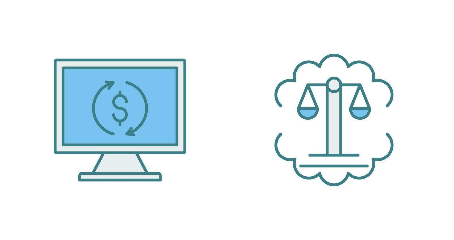 Demonstrator and Justice Scale Icon vector