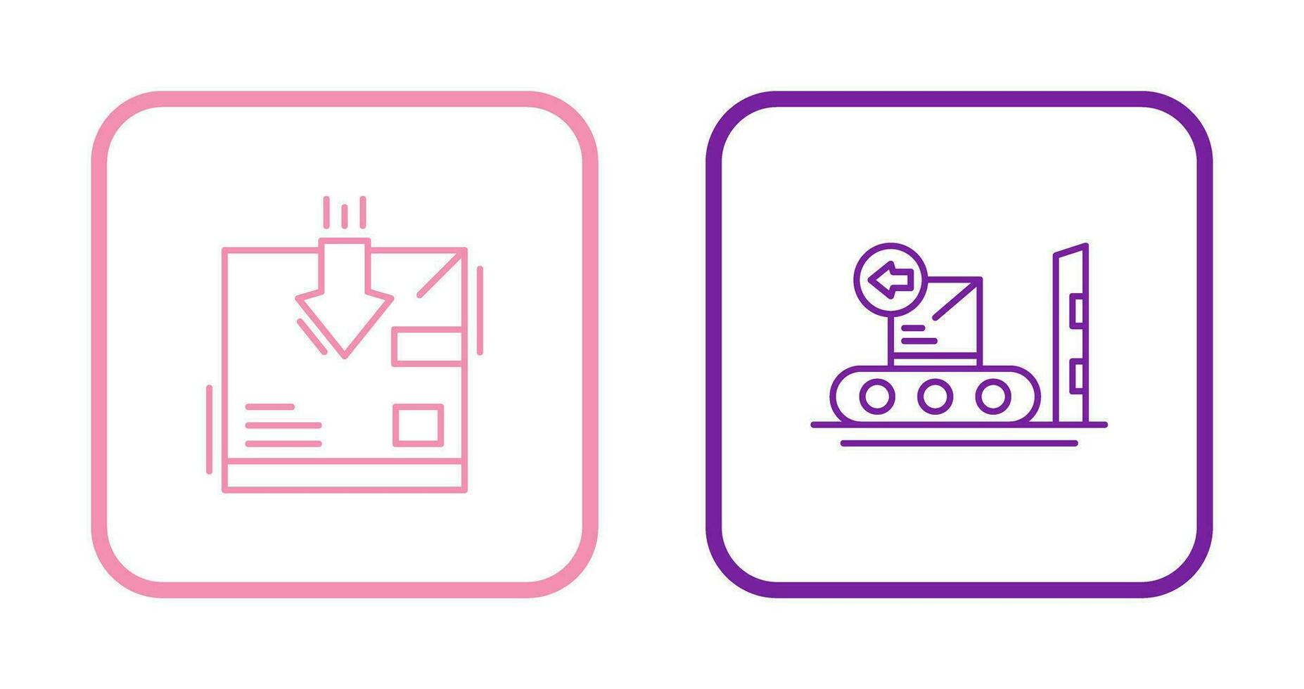 return and delivery Icon vector