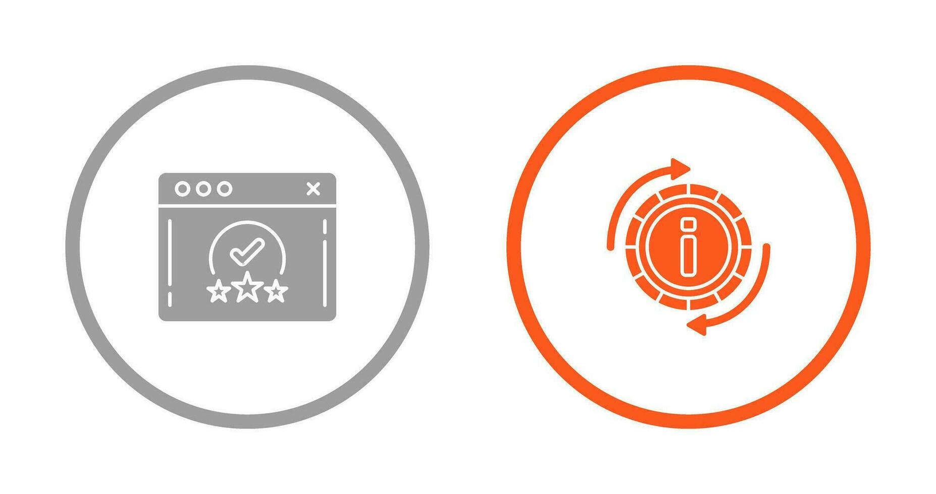 rating and refresh  Icon vector