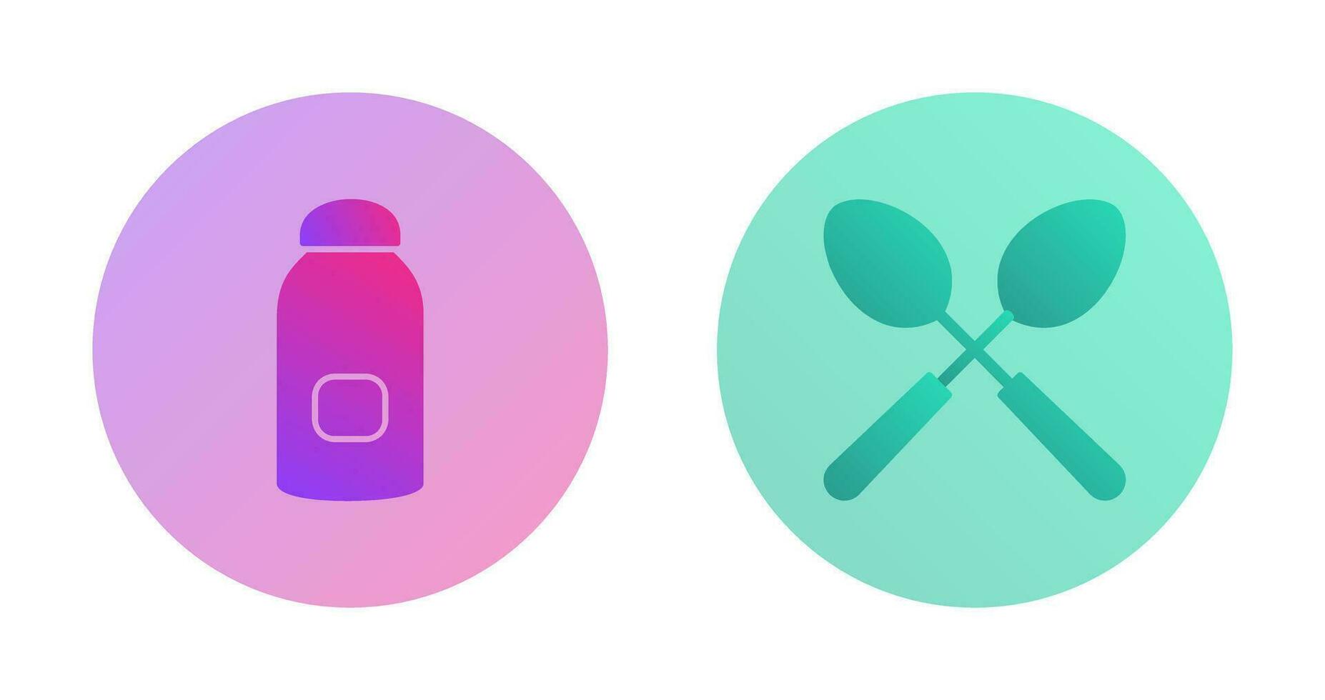 syrup and spoon Icon vector
