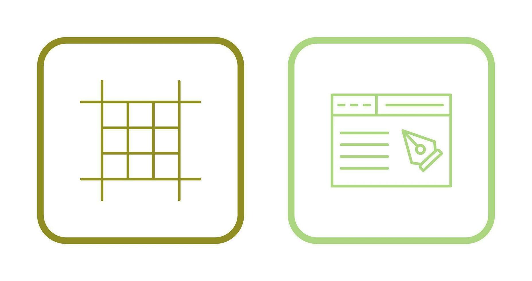 Square Layout and Web Page Icon vector