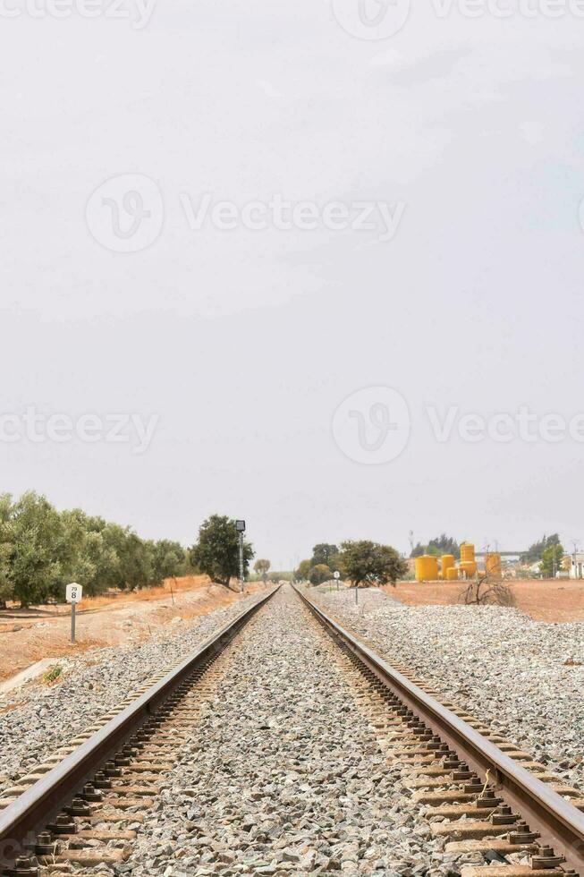 Scenic rail road view photo