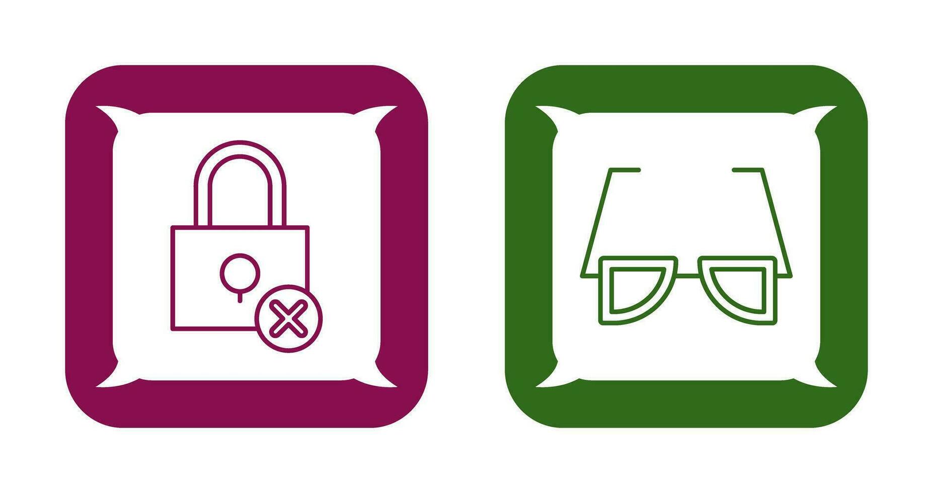 Insecure and Sunglasses Icon vector