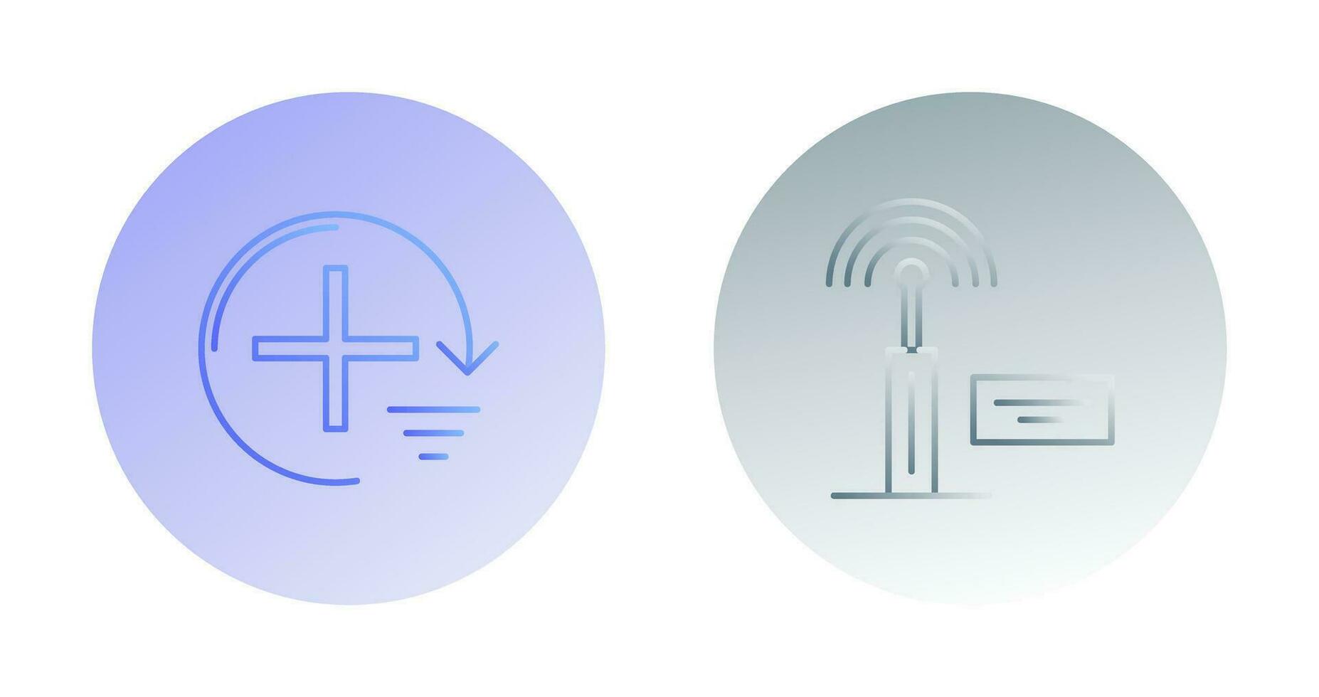 Add and Signal Icon vector