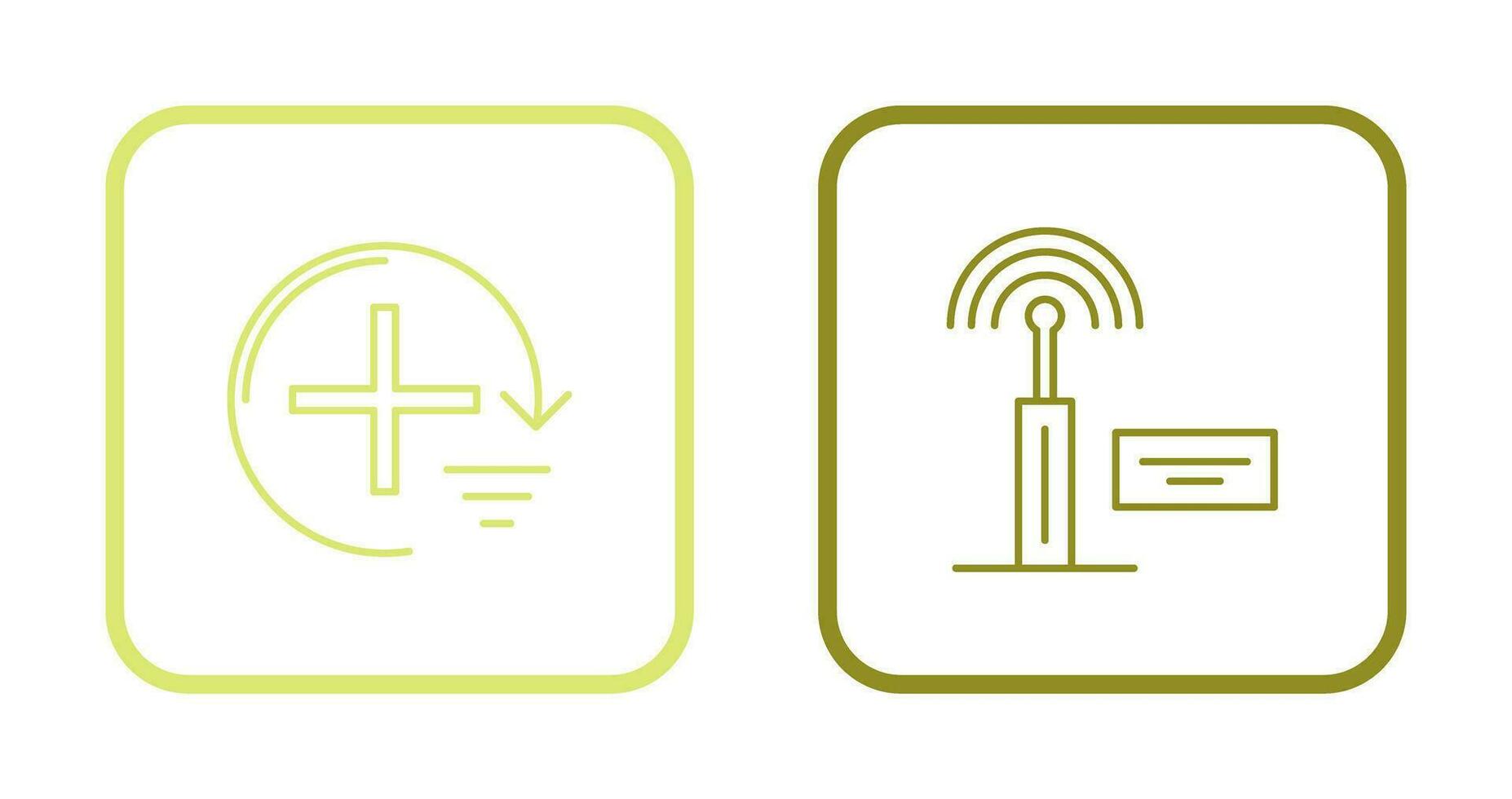 Add and Signal Icon vector